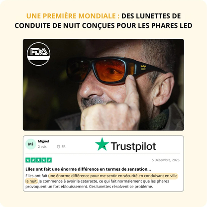 Lunettes NightOptics™ avec technologie GlareCut